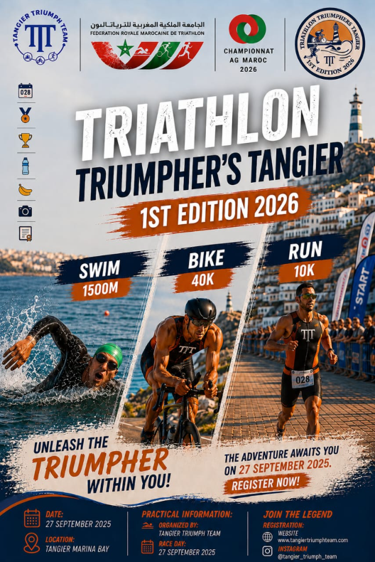Aperçu TRIATHLON TRIUMPHER’S TANGIER — 1ʳᵉ ÉDITION
